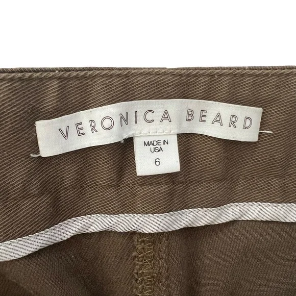 Bundle of 2 Veronica Beard Field Cargo Cropped Twill Pants Black and Green SZ 6‎ - Picture 7 of 16